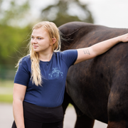 Heart Horse embroidered Tee