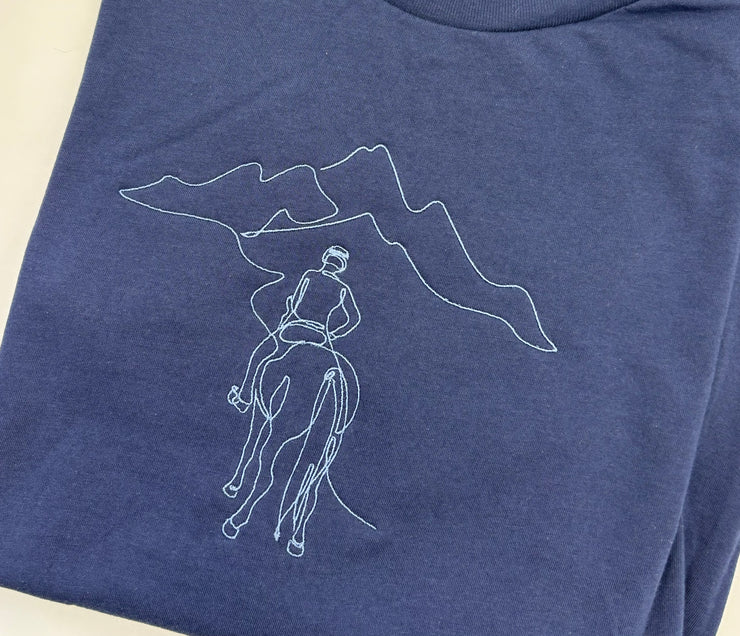 One with the Mountain, US embroidered Tee