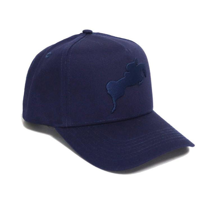 Jumper silhouette 3-D embroidered baseball cap